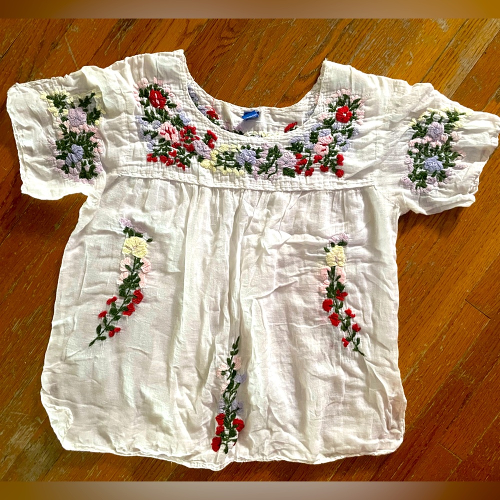 Embroidered top